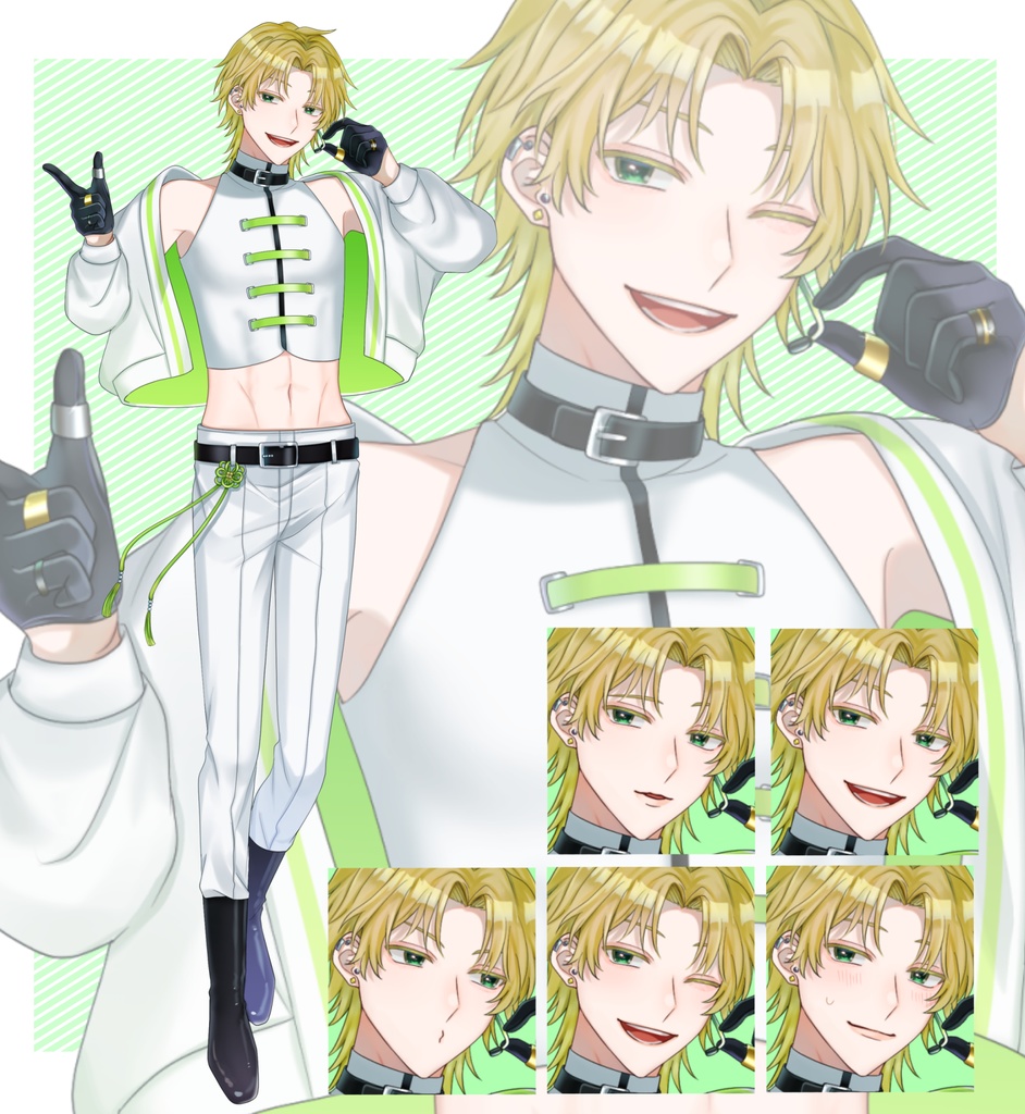 立ち絵素材⑧:男女4種【セット売り有】