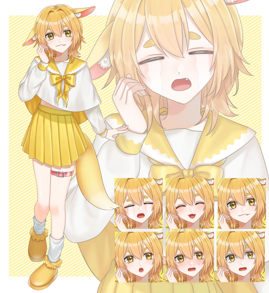 立ち絵素材⑧:男女4種【セット売り有】