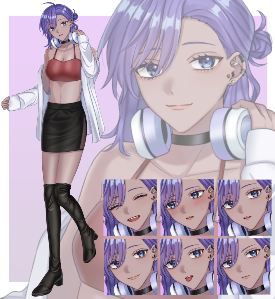 立ち絵素材⑧:男女4種【セット売り有】