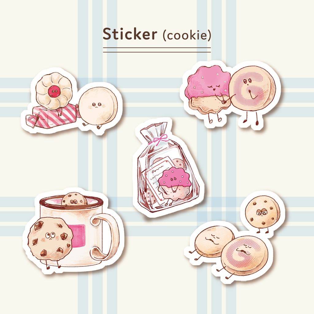 クッキーたちの様子を覗き見！ステッカー