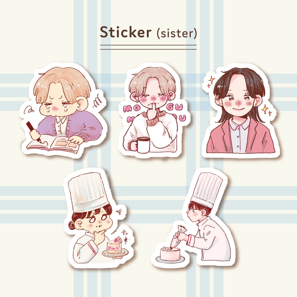 デザイナーとパティシエのまいにちステッカー