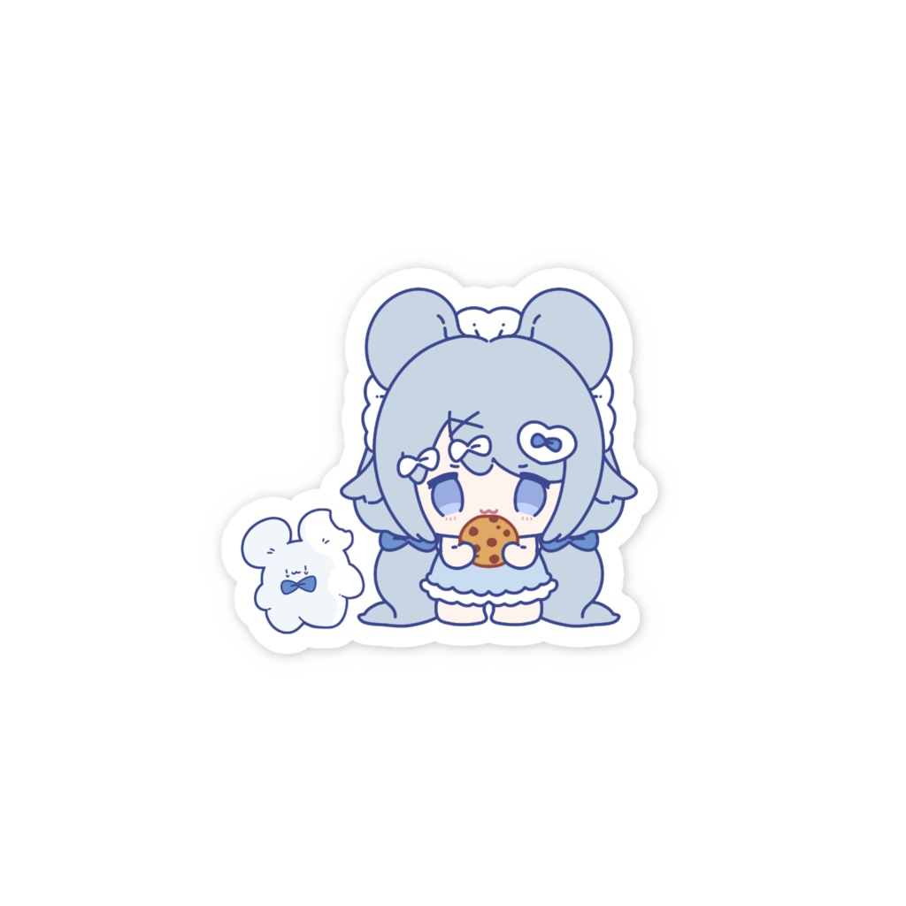 ミニキャラスマホステッカー