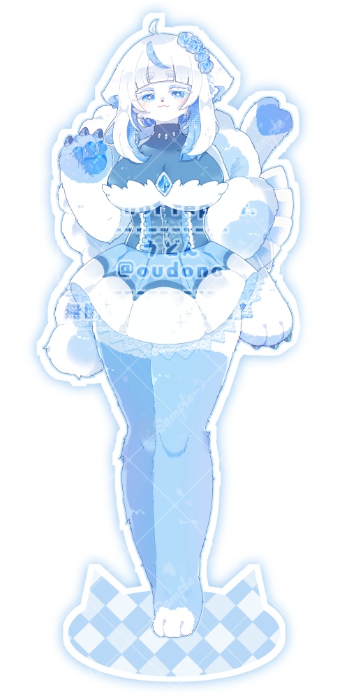 【5月4日まで受注販売受付中】雪猫ノエル10cmアクリルスタンド