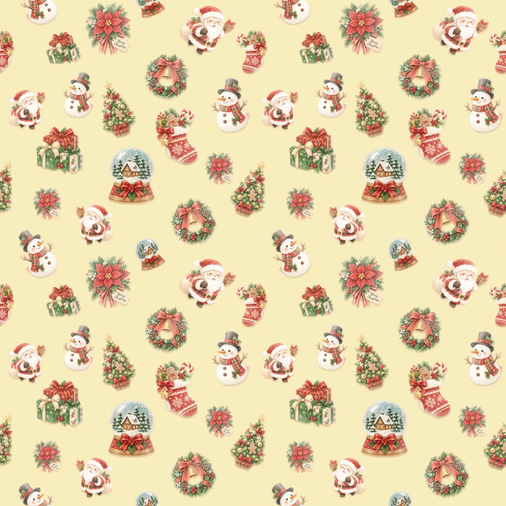 クリスマスデジタルペーパー 10色×2パターン(大柄と小柄)|背景画像・ラッピング・手帳デコ