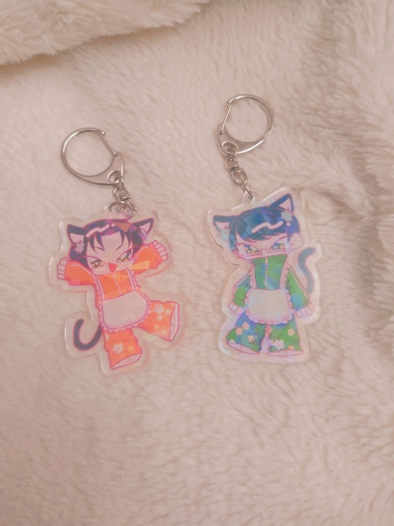たかみど猫耳メイドアクキー
