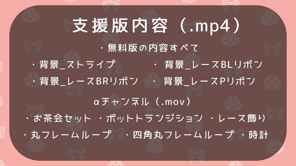 【無料版有】お茶会セット