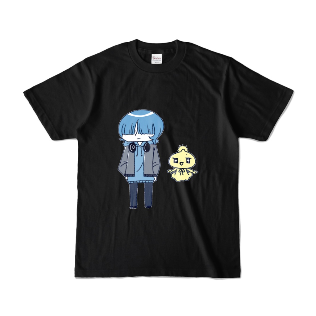 かんふんちゃんとユズル君Tシャツ（黒）