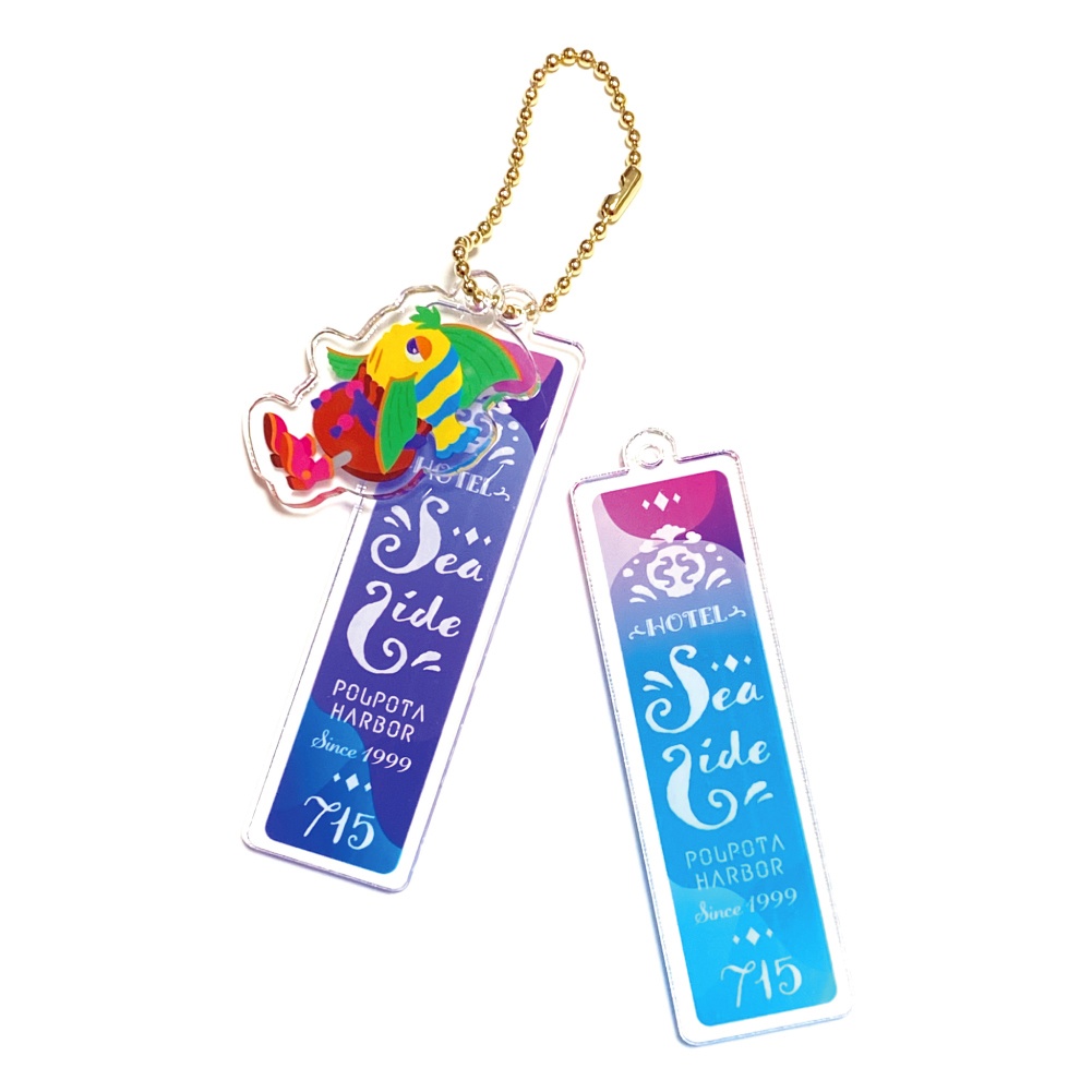 港町ポルポタ シーサイドホテル イメージアクリルキーホルダー
