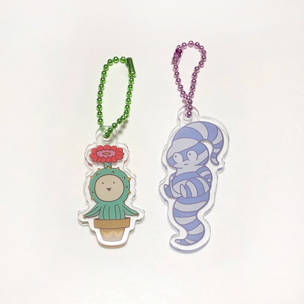 アクリルキーホルダー／サボテン君・シャドール