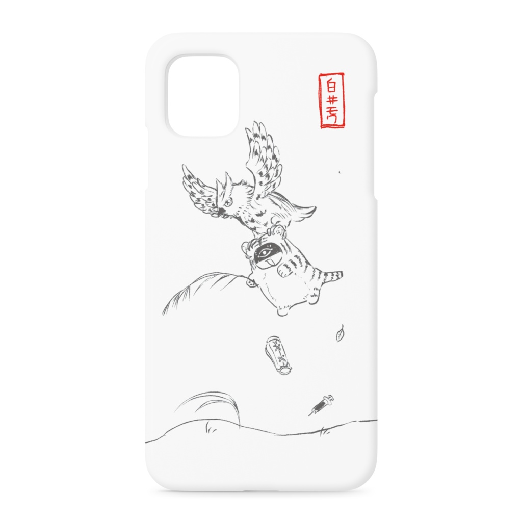 【iPhone11】鳥獣戯画トラチャンスマホケース