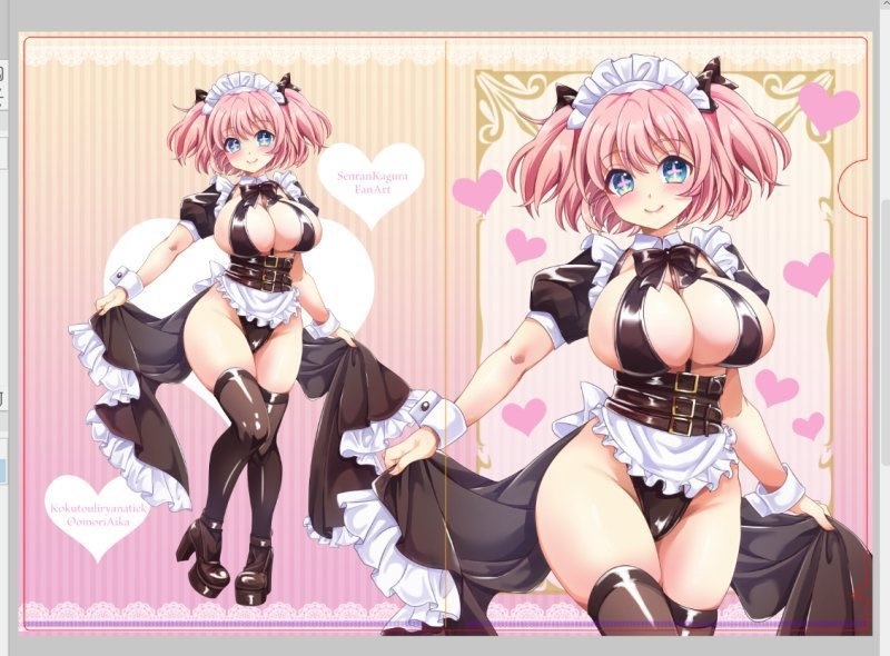 ひばりちゃんボンテージメイドクリアファイル 