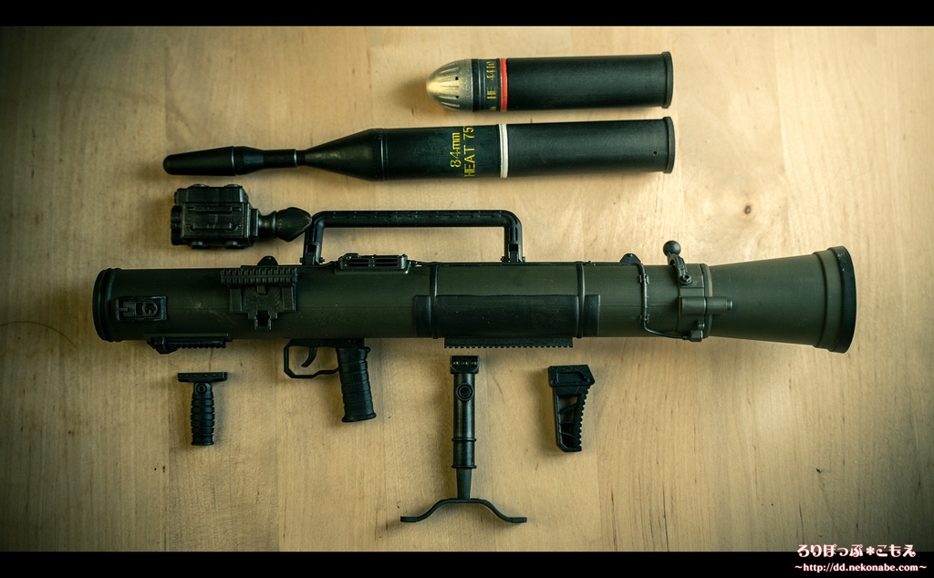 レジン製ドール用1/3 カールグスタフM4 84mm無反動砲モデル