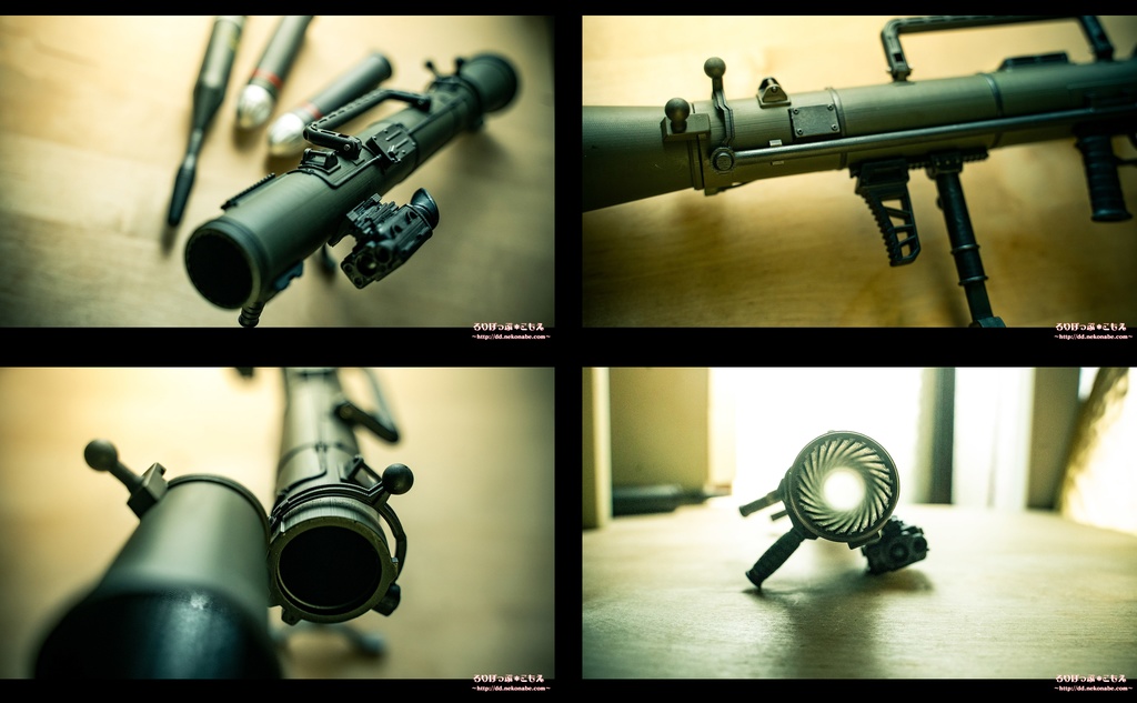 レジン製ドール用1/3 カールグスタフM4 84mm無反動砲モデル