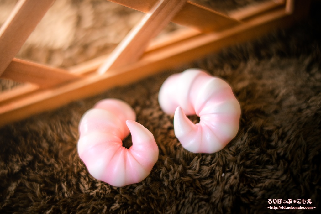 ~レジン製ドール用超軽量羊角~