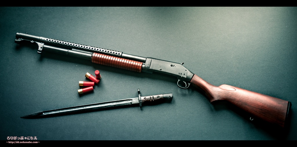 レジン製ドール用1/3 ウィンチェスターM1897 アクセサリー モデル