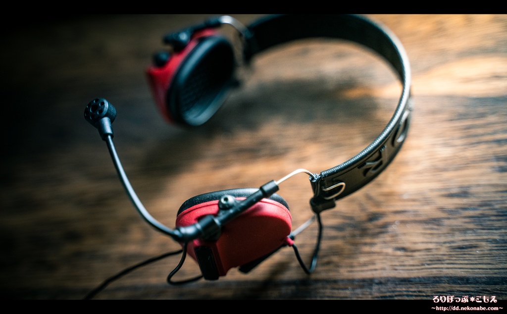 レジン製ドール用 1/3 ミリタリー ヘッドセット モデル