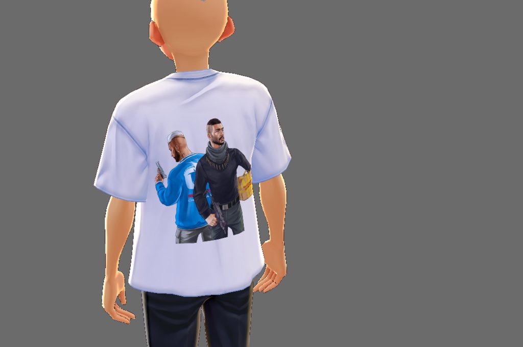 Mens Chang Gang Shirts NoPixel | FREE [VROID]
