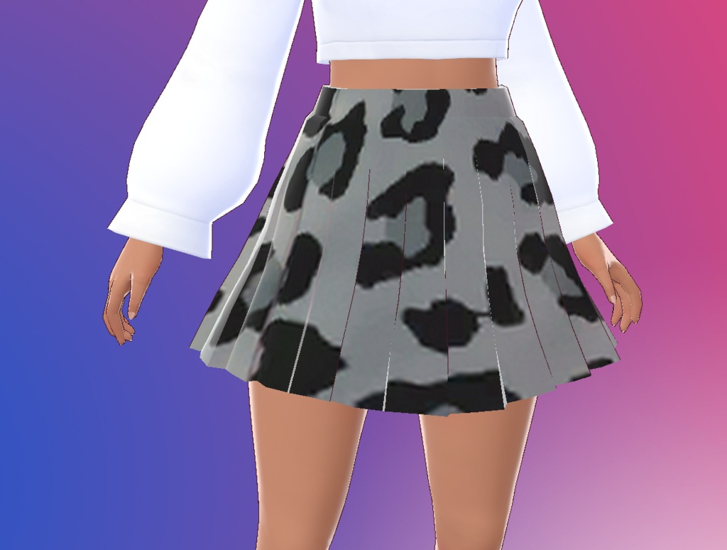 Animal Print Skirts | SIMS 4 Import [VROID] 