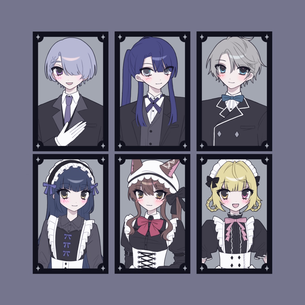 【非公式】おりひめばるつ ♡ 執事メイドカードセット
