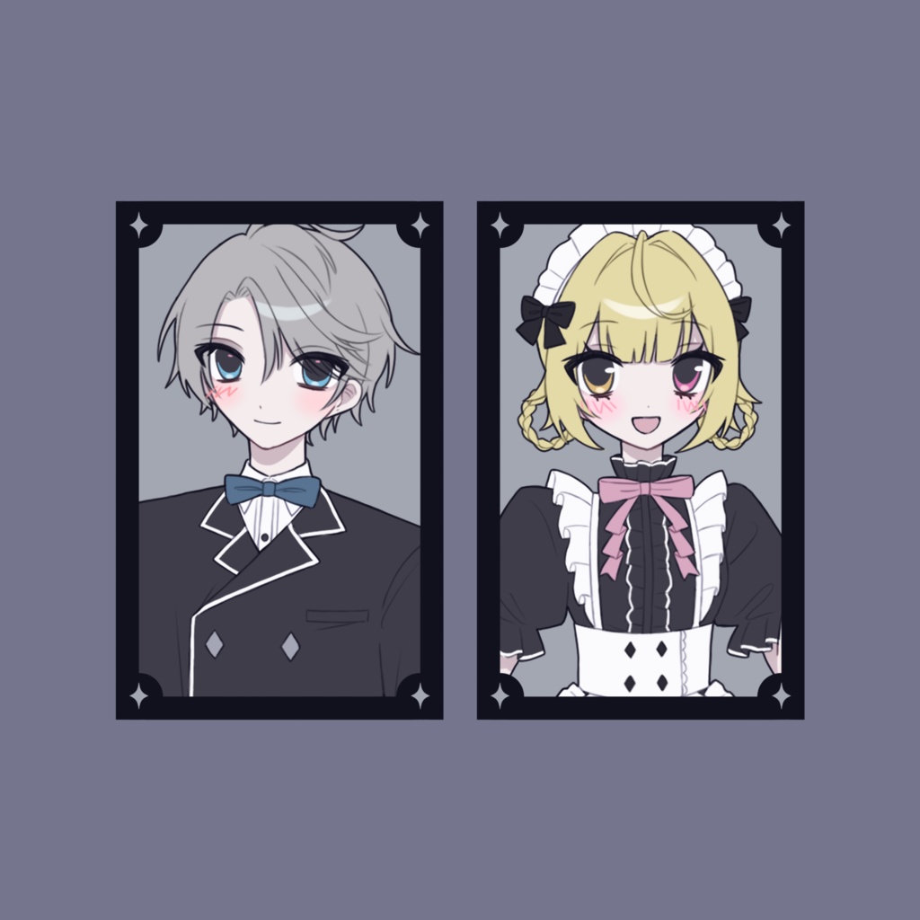 【非公式】おりひめばるつ ♡ 執事メイドカードセット