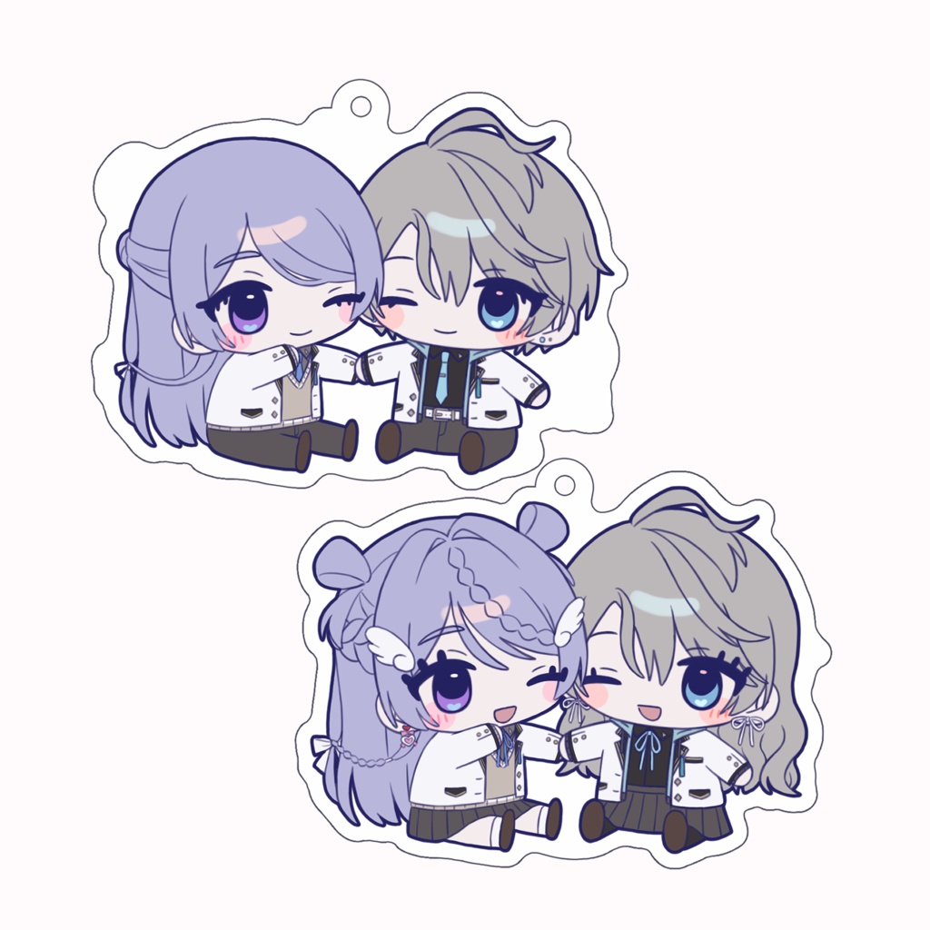 【非公式】げんかい⇄るなひな ☆ レンチキュラーアクキー