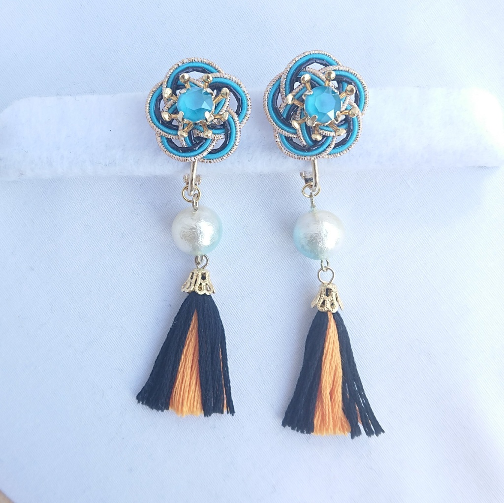 虎徹兄弟の水引イヤリング