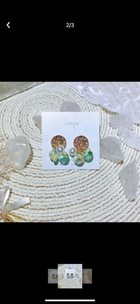 蒲公英と風のピアス(原神、ジンイメージ)