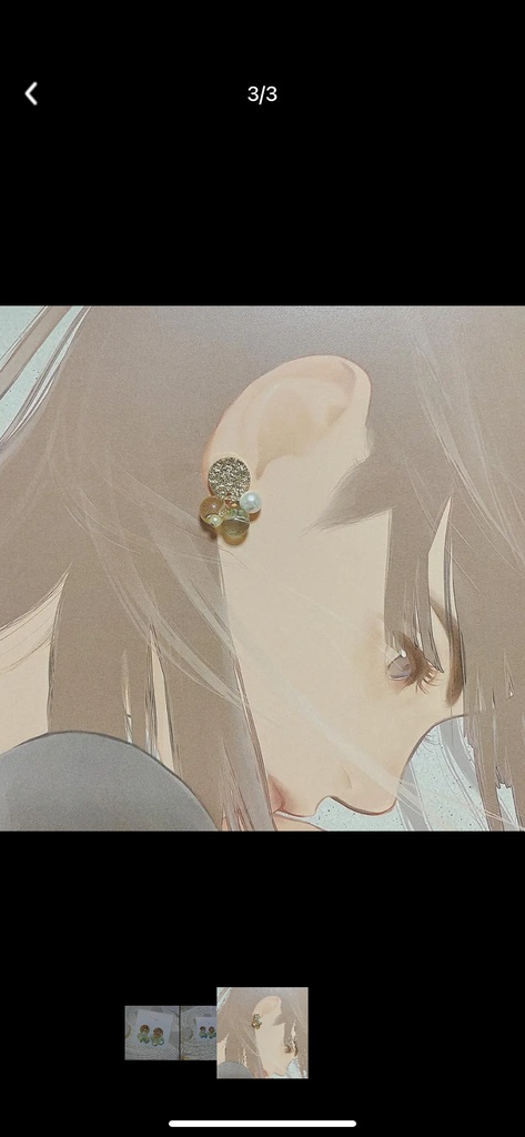 蒲公英と風のピアス(原神、ジンイメージ)