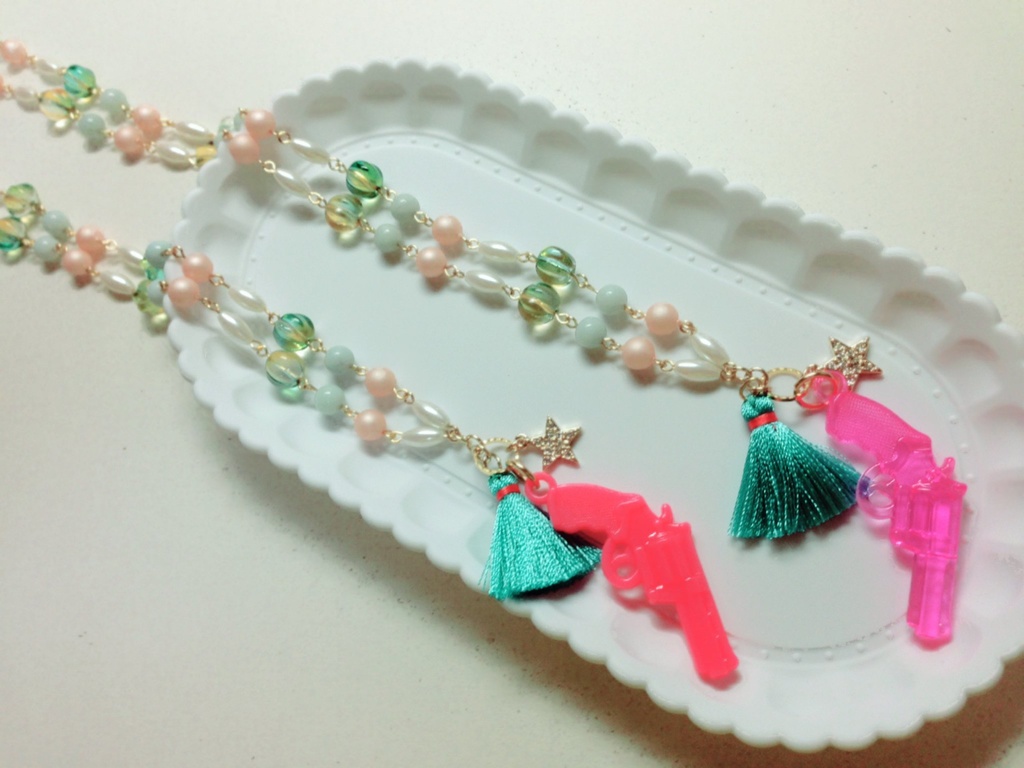 ミゲル・倉敷イメージネックレス（クリアピンク）