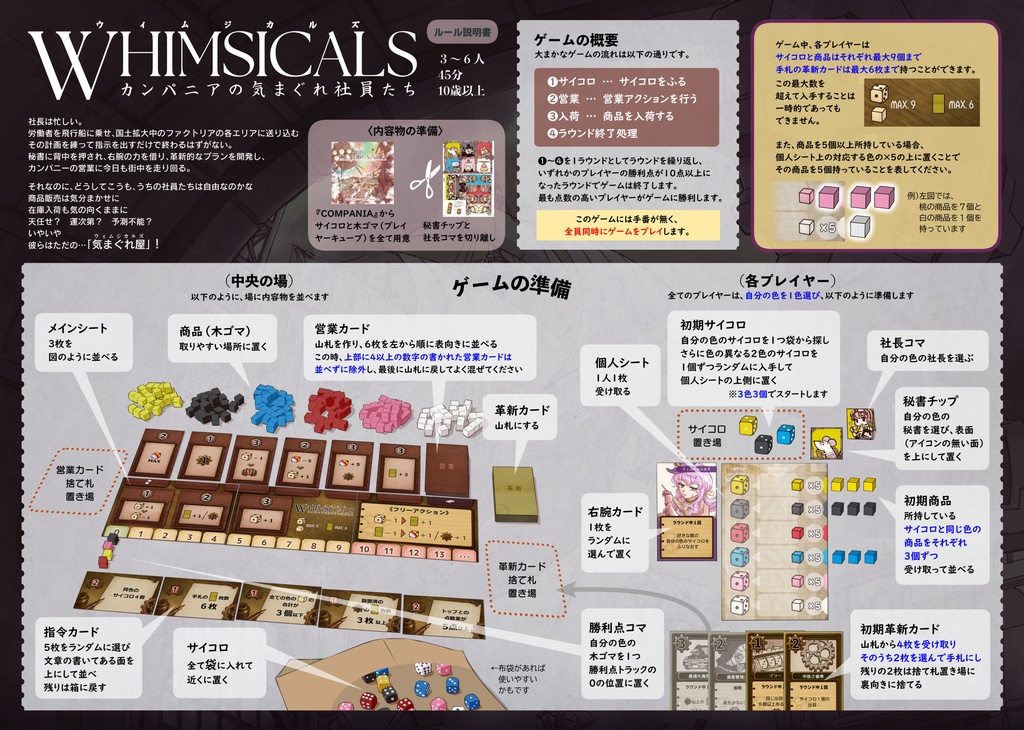 WHIMSICALS(ウィムジカルズ)カンパニアの気まぐれ社員たち