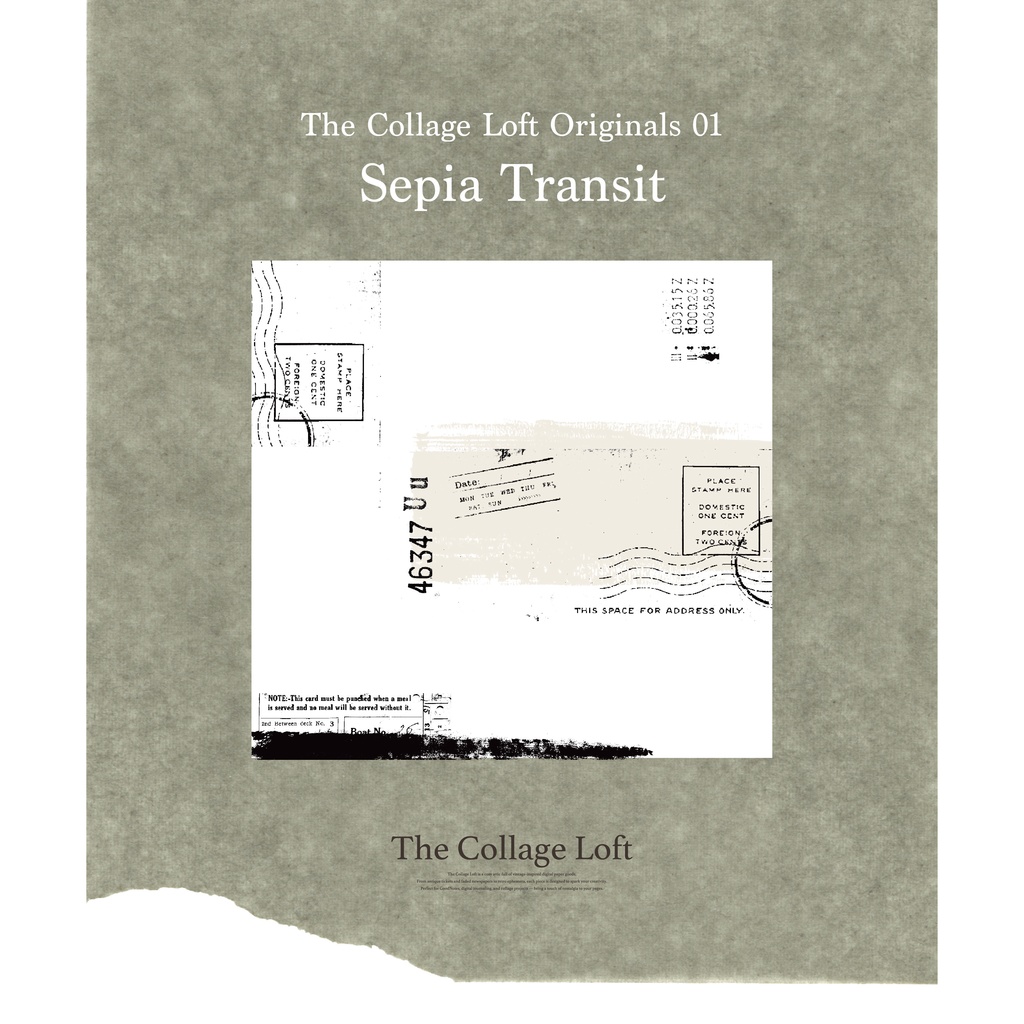 The Collage Loft Originals 01 - Sepia Transit