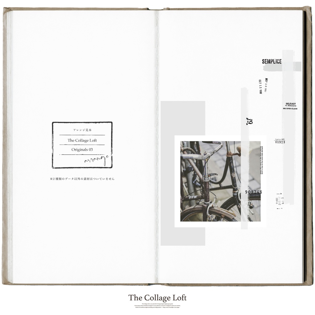 The Collage Loft Originals 03 - Simple numbered
