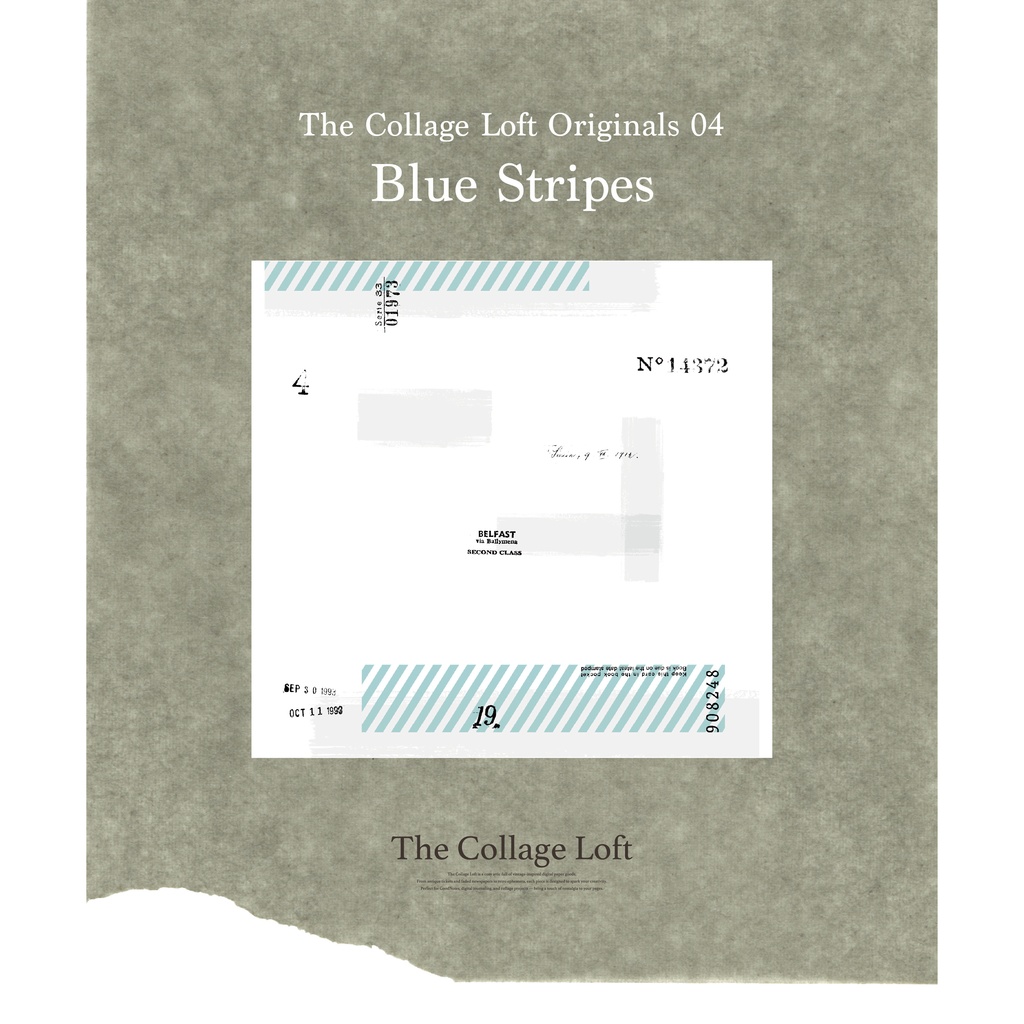 The Collage Loft Originals 04 - Blue Stripes