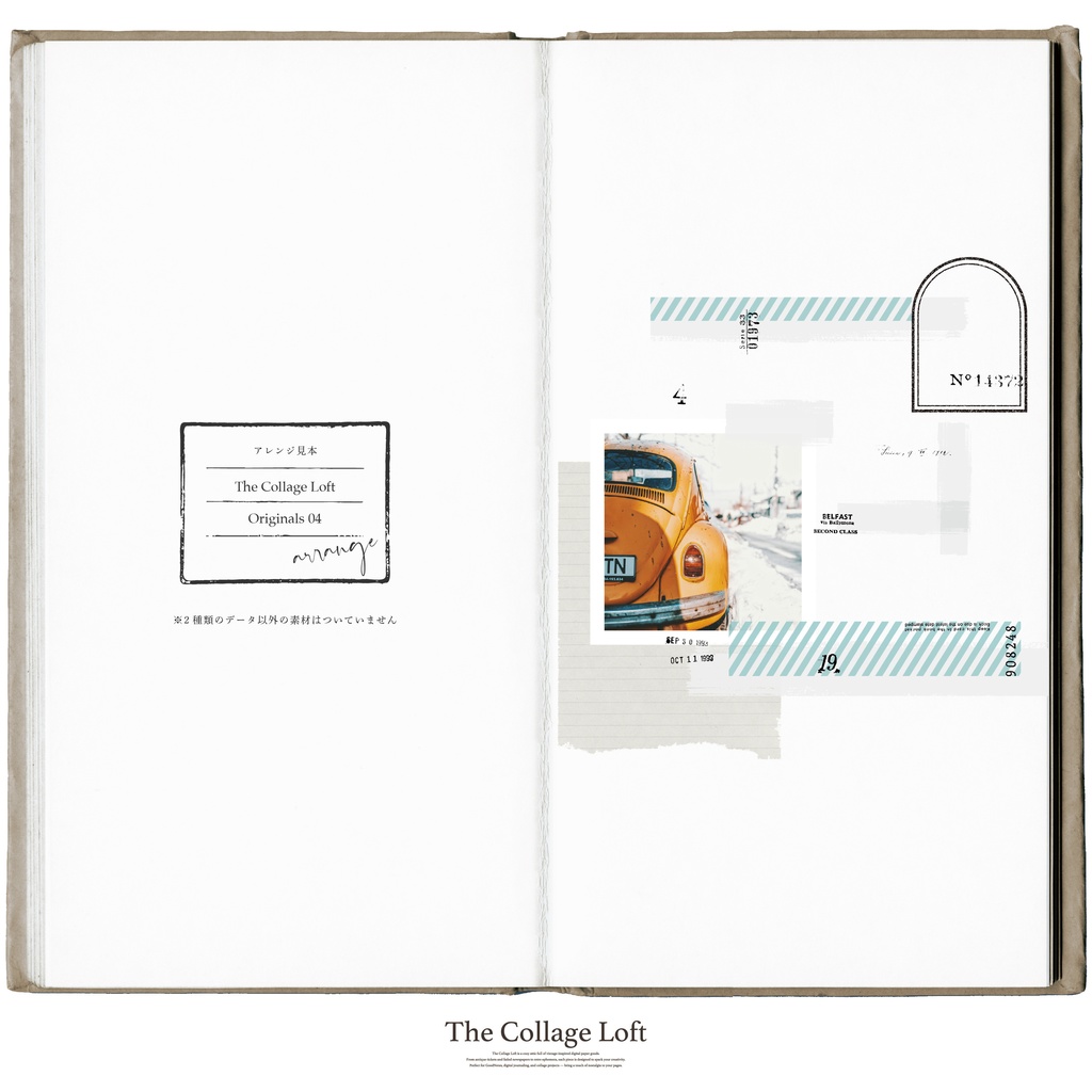 The Collage Loft Originals 04 - Blue Stripes