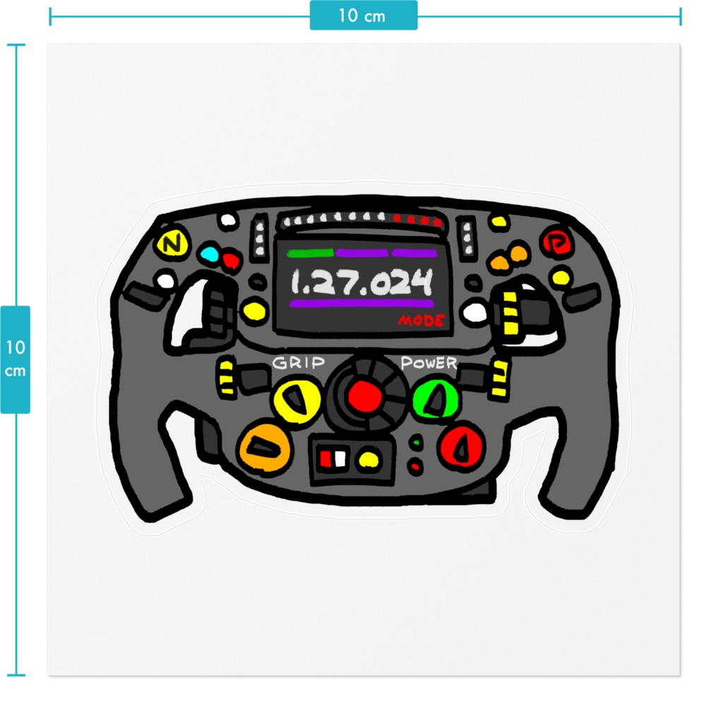 ステアリングホイール ステッカー