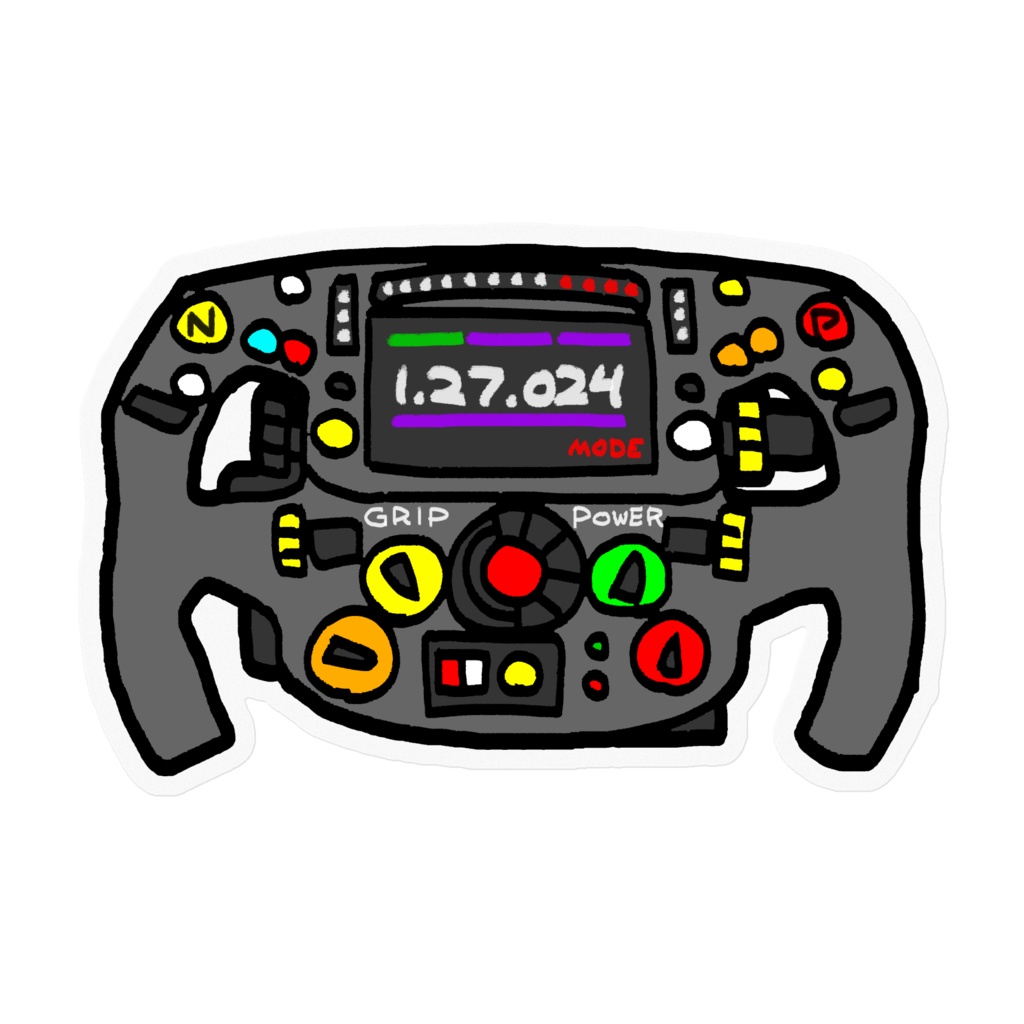 ステアリングホイール ステッカー