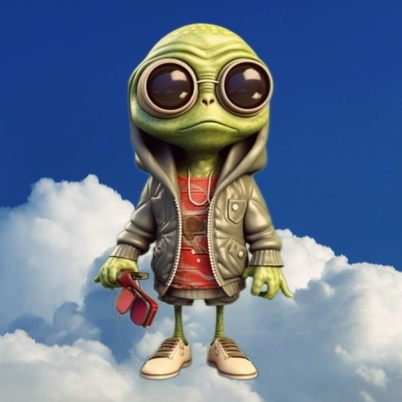 オシャレな宇宙人"Cute Alien" character
