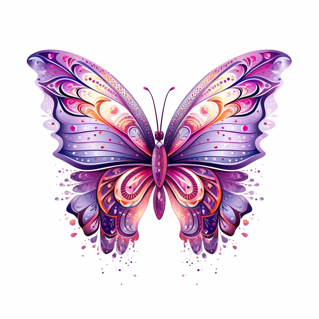 Graphic art Illustration butterfly "The Elusive Whisper of Wings" collection of graphic design illustrations