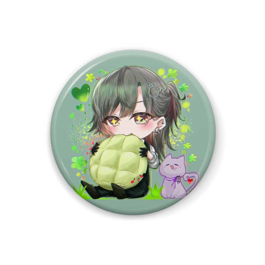 ちびとーひ缶バッジ めろんぱんver.