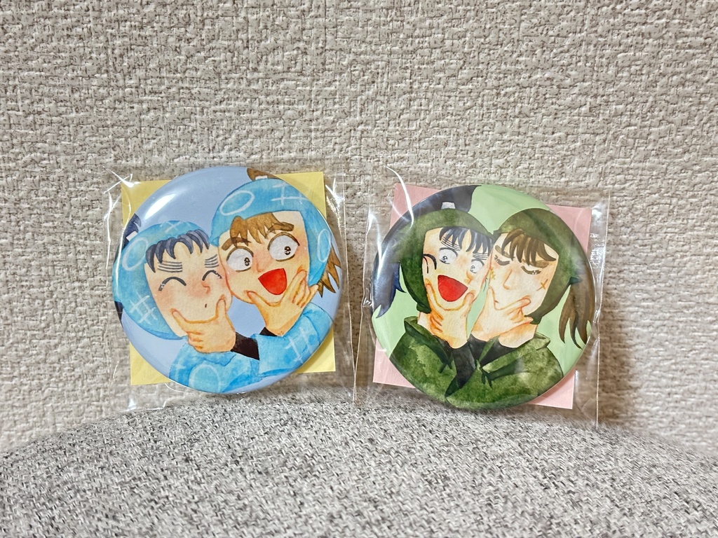 ほっぺむに缶バ