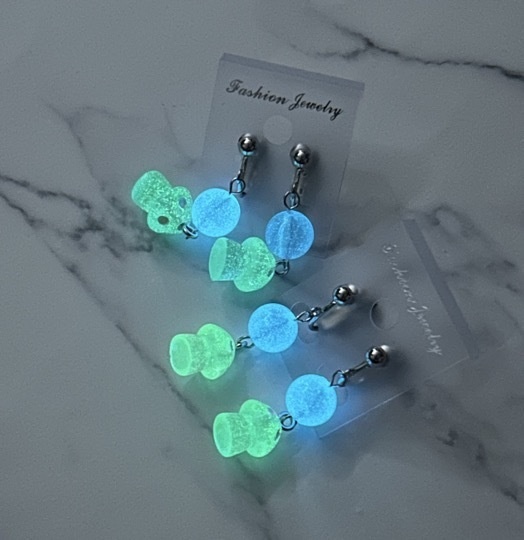 ウォーターフェルキノコイメージイヤリング、ピアス