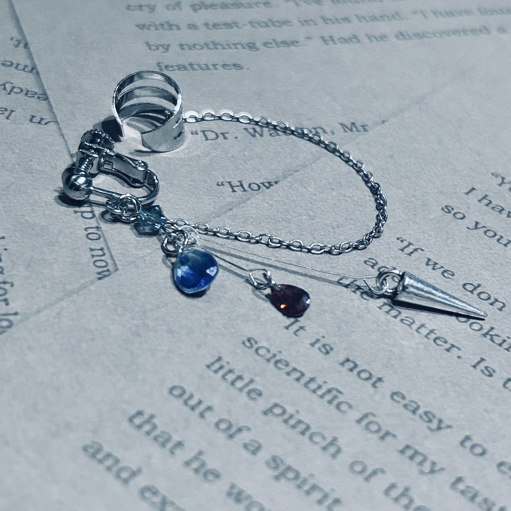 マーダーサンズイメージ片耳ピアス、片耳イヤリング