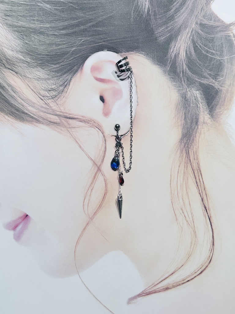 マーダーサンズイメージ片耳ピアス、片耳イヤリング