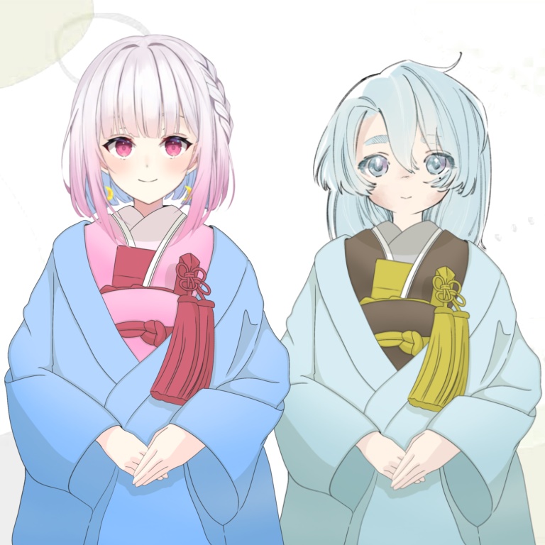 女性の着物フリー素材