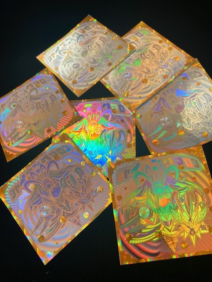 シャイニングマロン 手自作箔押しホロver