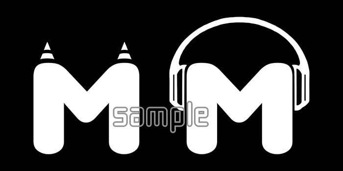 MMロゴTシャツ黒(GILDAN)