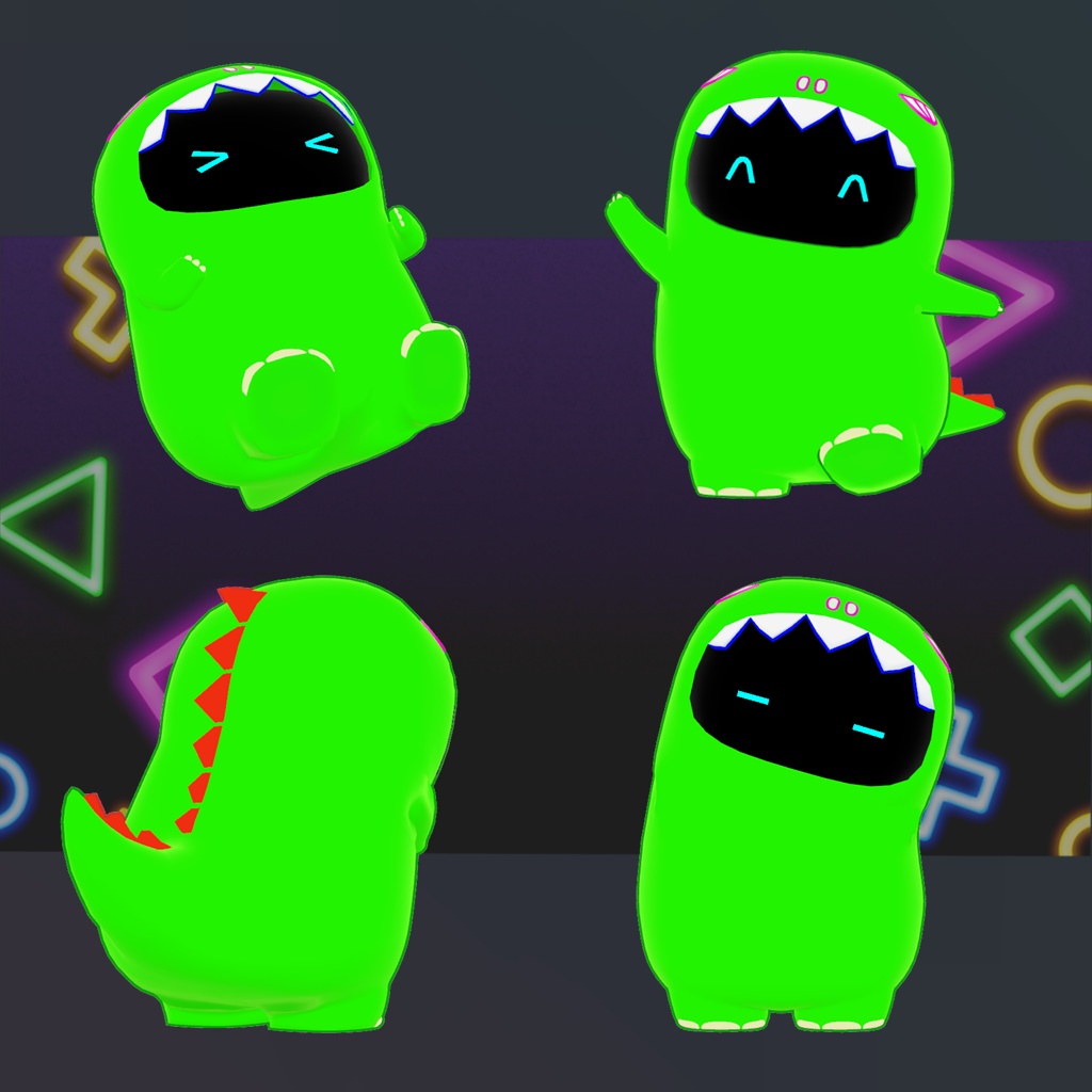 【Moblie対応】クロコサウルス Kurokosaurus / オリジナル3Dモデル