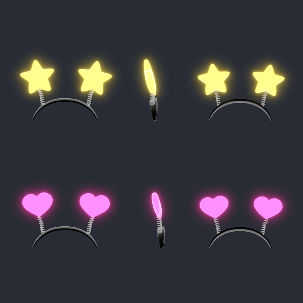 びよよんカチューシャ SpringyHeadband/ オリジナル3Dアクセサリー