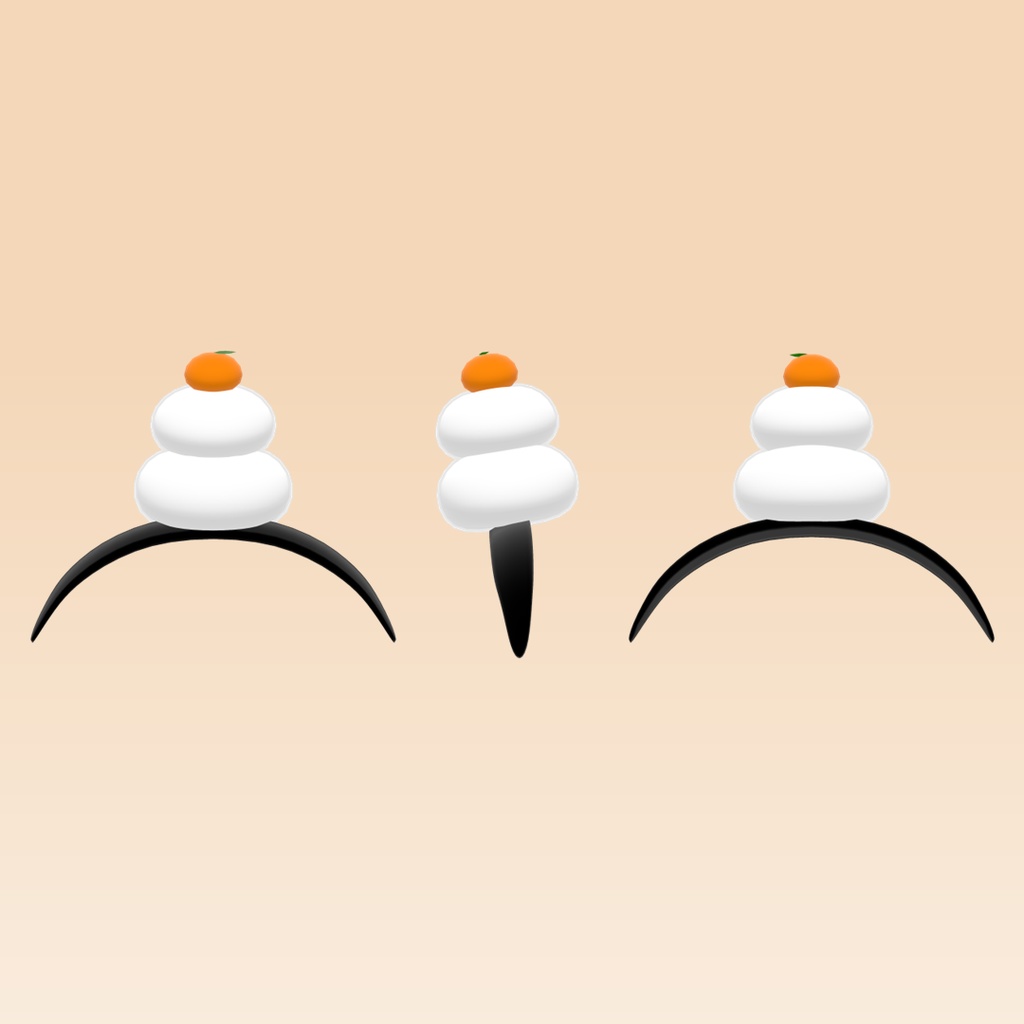おもちカチューシャ OmochiHeadband/ オリジナル3Dアクセサリー