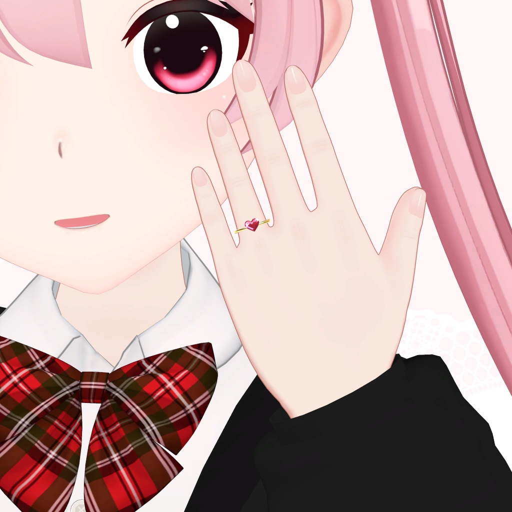【全アバター対応】ハートリング HeartRing / オリジナル3Dアクセサリー